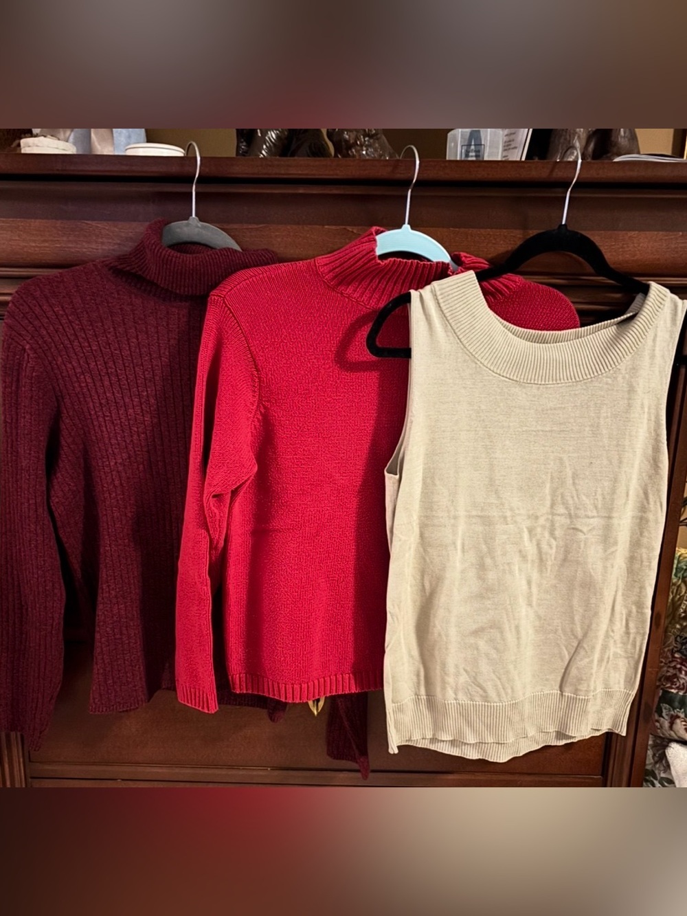 Bundle of Three- two Sweaters, One Tank Sweater
